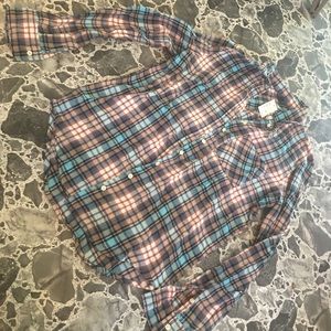 plaid button up